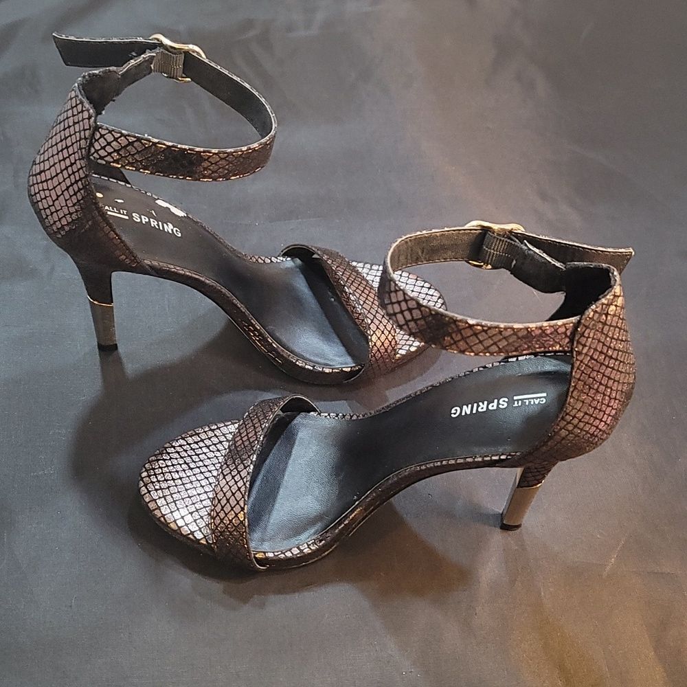 Call It Spring High Heel Stilettos Open Toe Buckl… - image 7